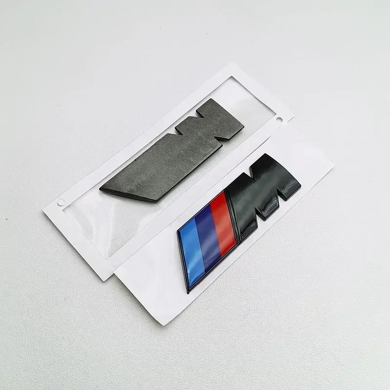 AAAQG1 NEW Car Fender Side Emblem Rear Trunk Badge M Logo Sticker For BMW M M3 M5 M6 X3 E46 E90 F30 G20 E36 E34 G30 Accessories