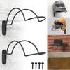 2 Pieces Wall Mounted Helmet Rack Hat Hanger, for Equestrian/Motorcycle/Baseball Multipurpose