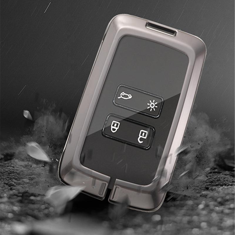 Кожаный чехол для автомобильного ключа для Renault Austral Kadjar Clio Megane Captur Arrana Kolaos Zoe Dacia Sandero Duster Logan Jogger