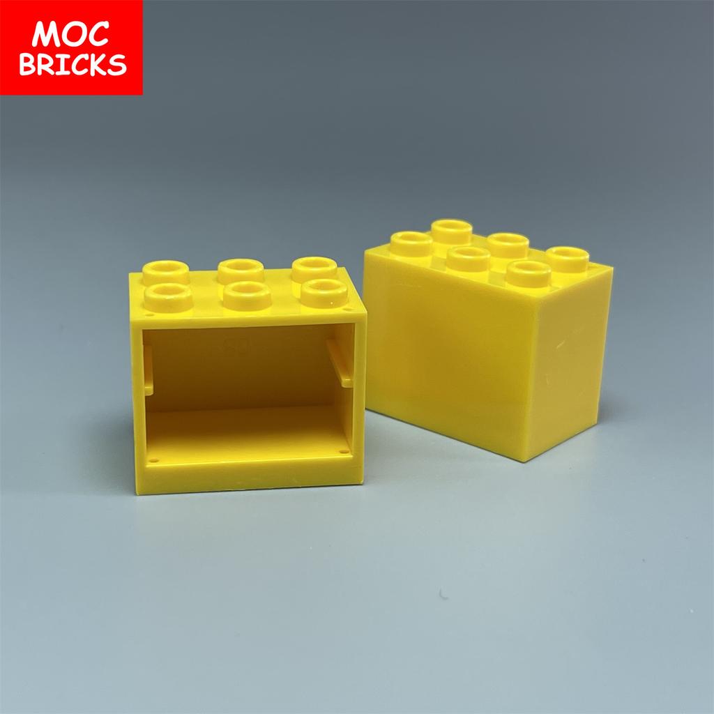 Коробка-шкафчик для кубиков MOC Контейнер 2x3x2 Шкафы Собираемые Частицы 4532 4533 Городской Дом Строительные Кирпичики Детали