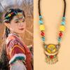 Women Head Chain Bohemia Hair Chain Exotic Beads Tassels Headbands  Hair Accessories