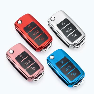 Чехол для автомобильного ключа из ТПУ для VW Volkswagen Polo Tiguan Passat B5 B6 B7 Golf 4 5 6 MK6 Jetta Lavida для Skoda Octavia