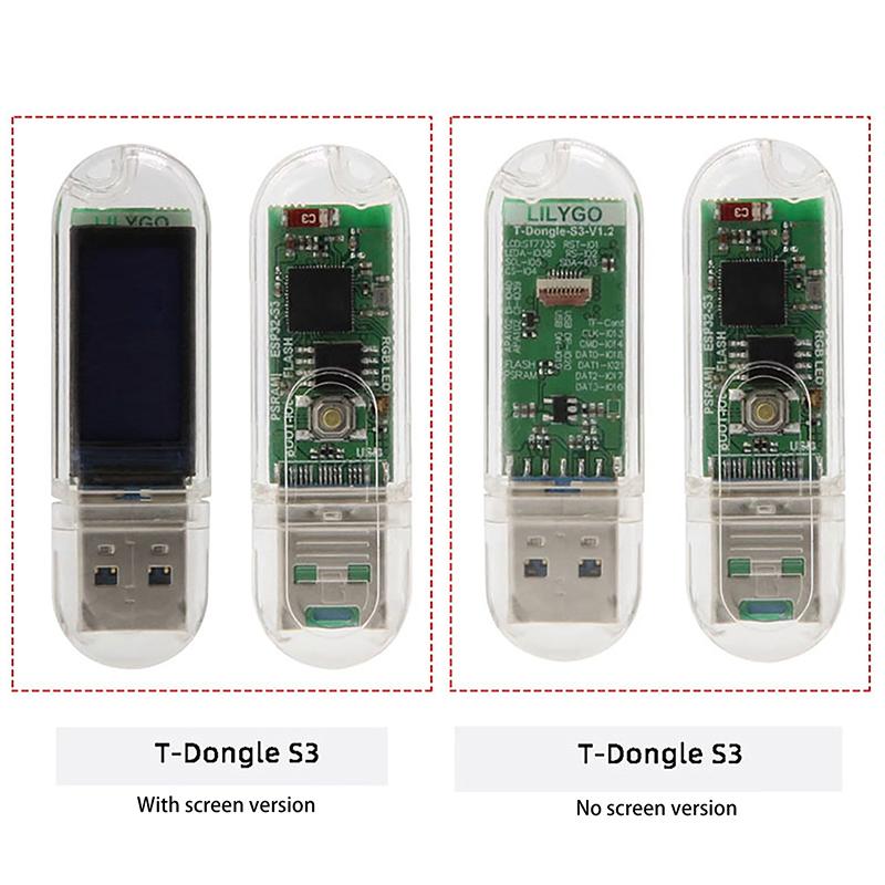 T-Dongle-S3 Esp32-S3 макетная плата с донгл-экраном 0,96 дюйма St7735 ЖК-дисплей поддержка Wi-Fi Bluetooth Tf карта