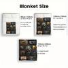 Triceratops Collection 2D Flat Pattern Flannel Blanket, High quality All Seasons, Home Decor, Warmth and Comfort, Perfect for Christmas Gifts.