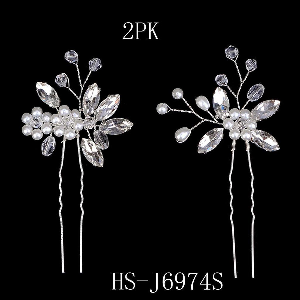 Сделанный вручную свадебный гребень для волос с цветком из жемчуга и страз и листьями