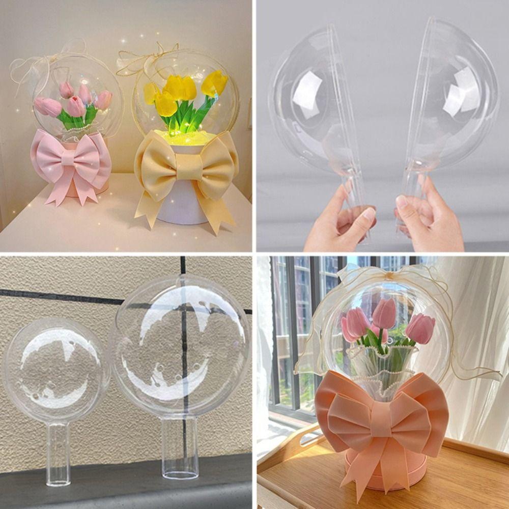 Acrylic Flower Packing Box DIY Bobo Balloons Stand  Wedding Birthday Party Decorations