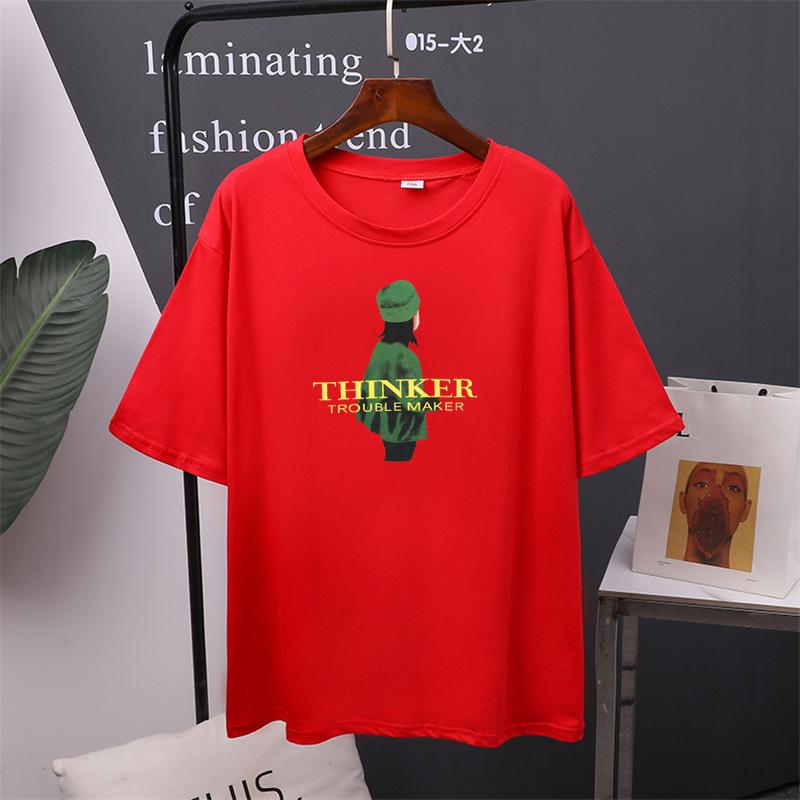 2024 летняя зеленая шляпа для девочек, женская футболка, новые летние хлопковые футболки большого размера с принтом, мягкая женская одежда, топы