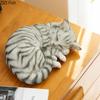 Sleeping Cat Model Resin Crafts Office Desktop Decoration Simulation Animal Statue Decoration Modern Style Home Decoration Art