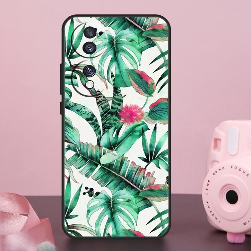 Чехол «Тропический рай» с гавайскими цветами для Honor 400 Pro 200 50 70 90 X9a X9b X9c X9d X8b X8c Win Magic 7 Lite 5 6 8 Pro