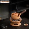 Handmade Dry Fired Pottery Clay Teapot Boiling Water Lifting Beam Pot Japanese Warmer Tea Stove Carbon Furnace Kung Fu Tea Set