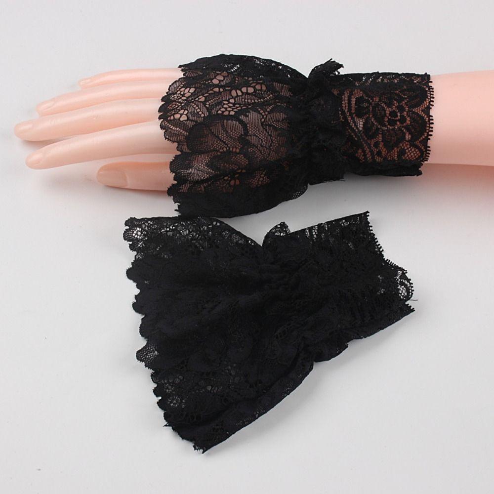 Нарукавники Свитер Декоративные съемные рукава Манжеты Кружевные манжеты Искусственные рукава Оборки Рукав до локтя