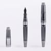 Natami Vacuum Filling Fountain Pen, Titanium & Acrylic, for Writing, Office & Business Use, Large Capacity Pen with Gift Case
