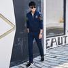 Мужской повседневный спортивный костюм Four Seasons, молодежный корейский модный тренд, бейсбольная форма, куртка большого размера, костюм из 2 предметов, топы, брюки