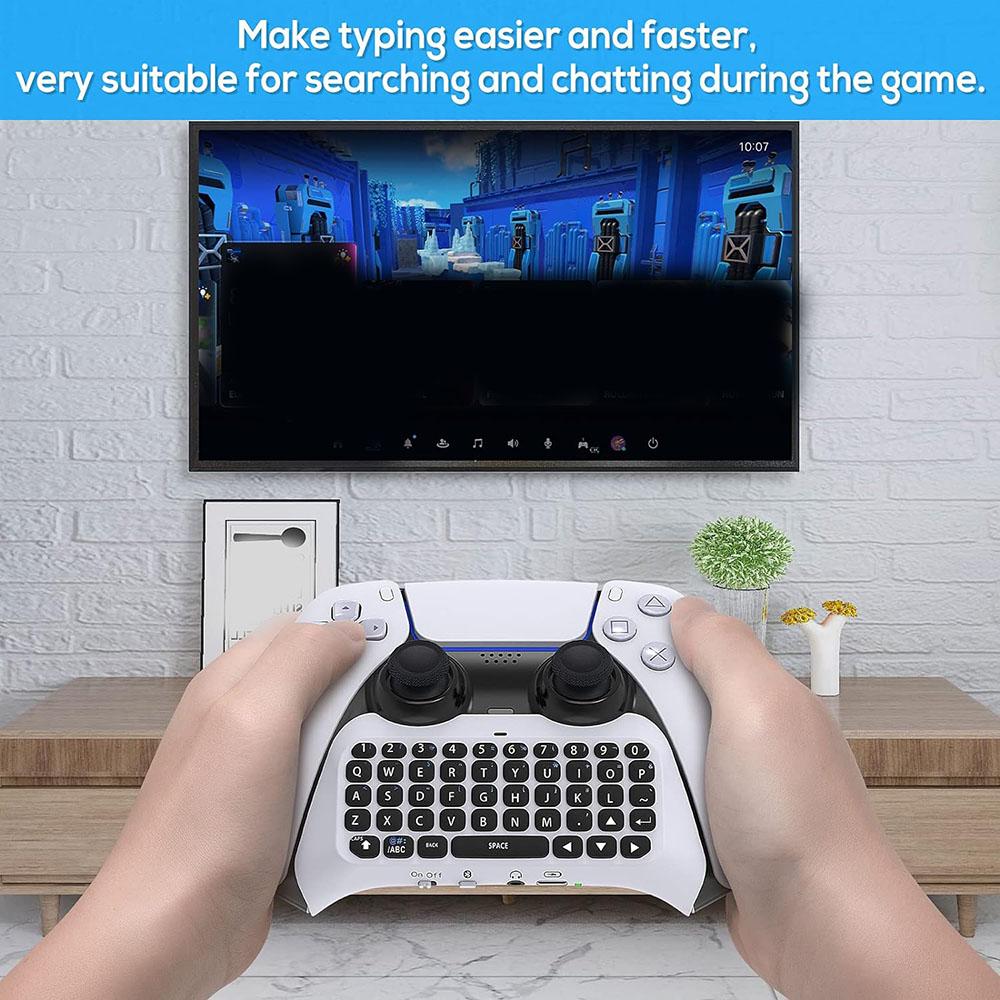 Беспроводная клавиатура для контроллера Sony PS5, мини-чат-панель Bluetooth 3.0, игра для обмена сообщениями