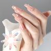 1 комплект искусственных ногтей многоразового использования, глянцевое полное покрытие, сделай сам с клеем, звезды, луна, прозрачные искусственные бриллианты, накладные ногти, маникюрный салон, поставка