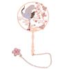 Chinese Style Koi Pendant Peacock Tassel Brass Bookmark Group Fan Shape Book Clip Pagination Mark