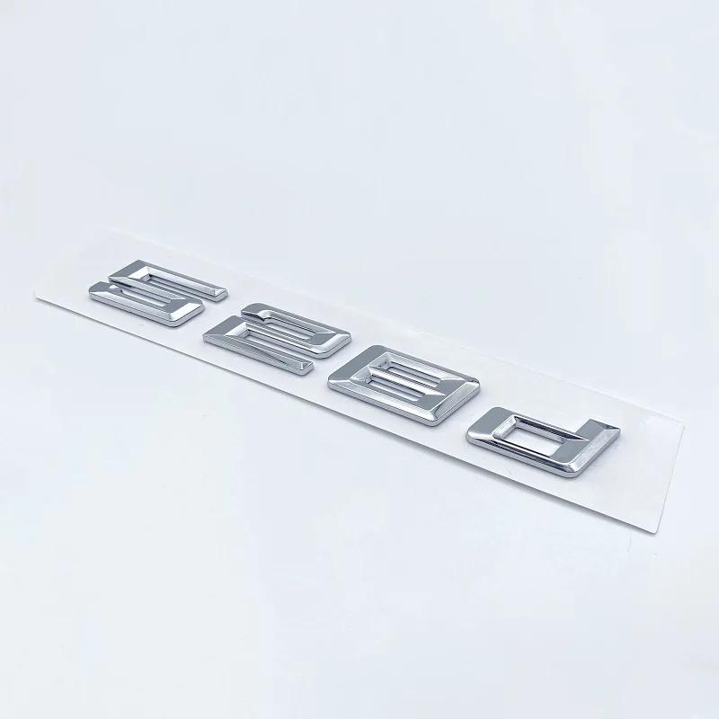 3D Новые Цифры Буквы для BMW 5 Серии E39 E60 E61 F10 F1 520d 523d 525d 530d 535d 540d ABS Эмблема G30 Наклейка на Багажник Автомобиля ut2