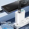Для Xiaomi 120 Вт супер быстрое зарядное устройство Head Ultra Charger 5port 3 Usb 2 Type C 10A зарядное устройство быстрая высокоскоростная зарядка для Xiaomi Samsung