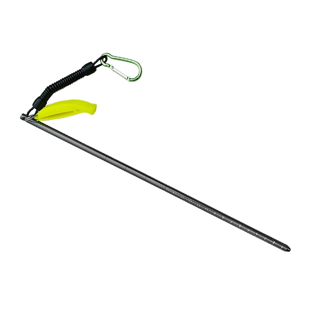 34cm Aluminum Underwater Diving Pointer With Spiral Cable