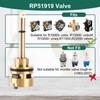 6 Setting Diverter Cartridge Brass Faucet Shower Cartridge Replacement for RP51919