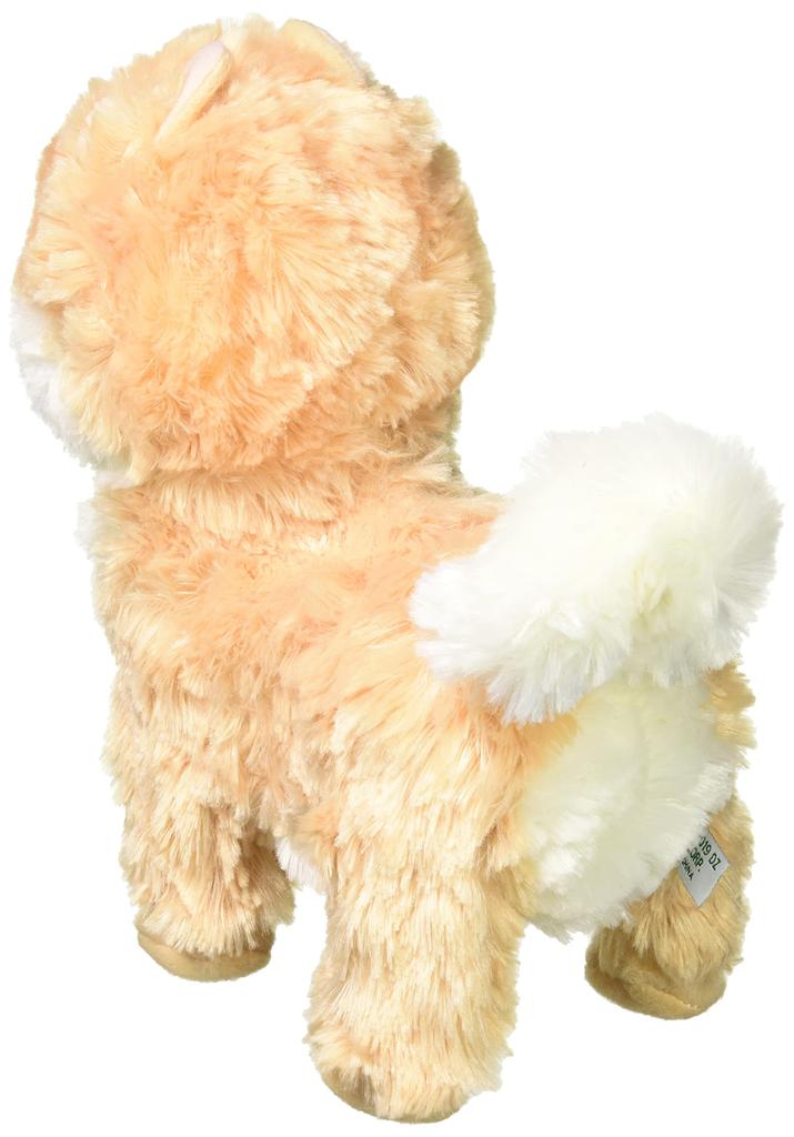 IWAYA Hug Touch Pampered Pomeranian Plush Electronic Pet & Battery-Operated Toy, 3234-3