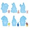 Merry Christmas Garden Elves Mold Jewelry Making Tool Christmas Keychain Molds Silicone Moulds