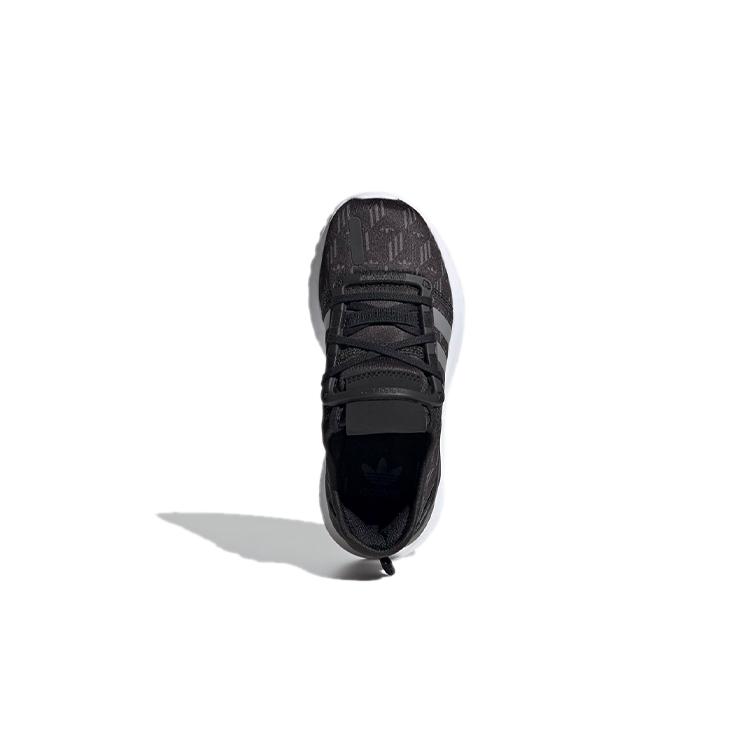 adidas Оригинальные кроссовки Adidas U PATH Run Тканевые Низкие Спортивные Повседневные Черно-Белые Детские Возраст 3-7 Лет FV1824