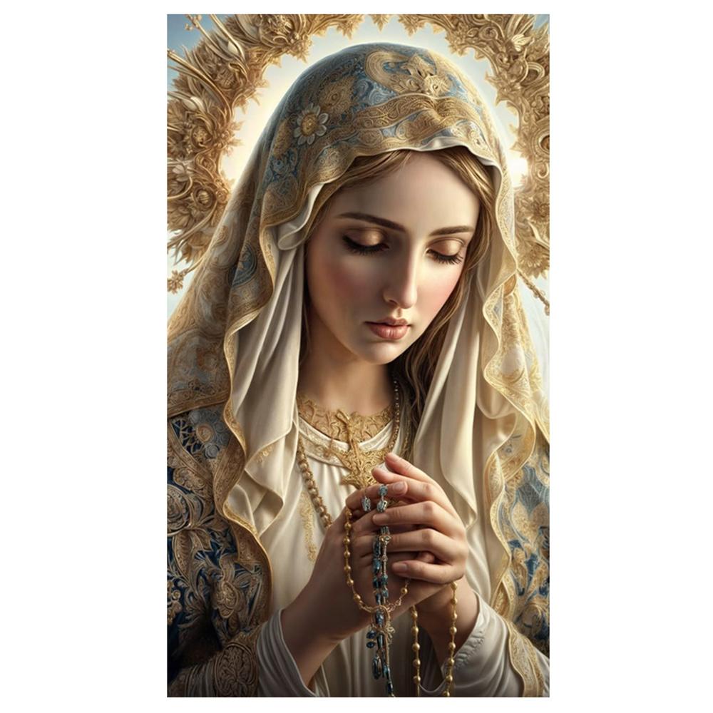 Diamond Painting Kit Religion Art Virgin Mary Diamond Embroidery Handmade Mosaic Home Decoration Adult Gifts