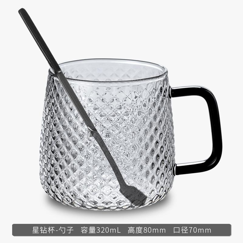 Кружки из стекла с молотковым узором для мужчин с ручками, набор домашних питьевых чашек, кружки, термостойкие чайные чашки, кофейная кружка