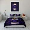 Purple Floral Shield Bedding Set Bedding Duvet Cover Set Duvet Cover Pillowcases (1 * Duvet Cover 2 * Pillowcases, without duvet insert)