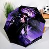 Moonlit Graveyard Undertaker Automatic Folding Umbrella - 8-Rib Travel Umbrella with Auto Open/Close & Portable, Gift for Christmas, Birthdays