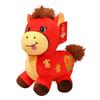 Soft Horse Mascot Stuffed Animal PP Cotton Chinese Horse Plush Doll  Chinese New Year Gift