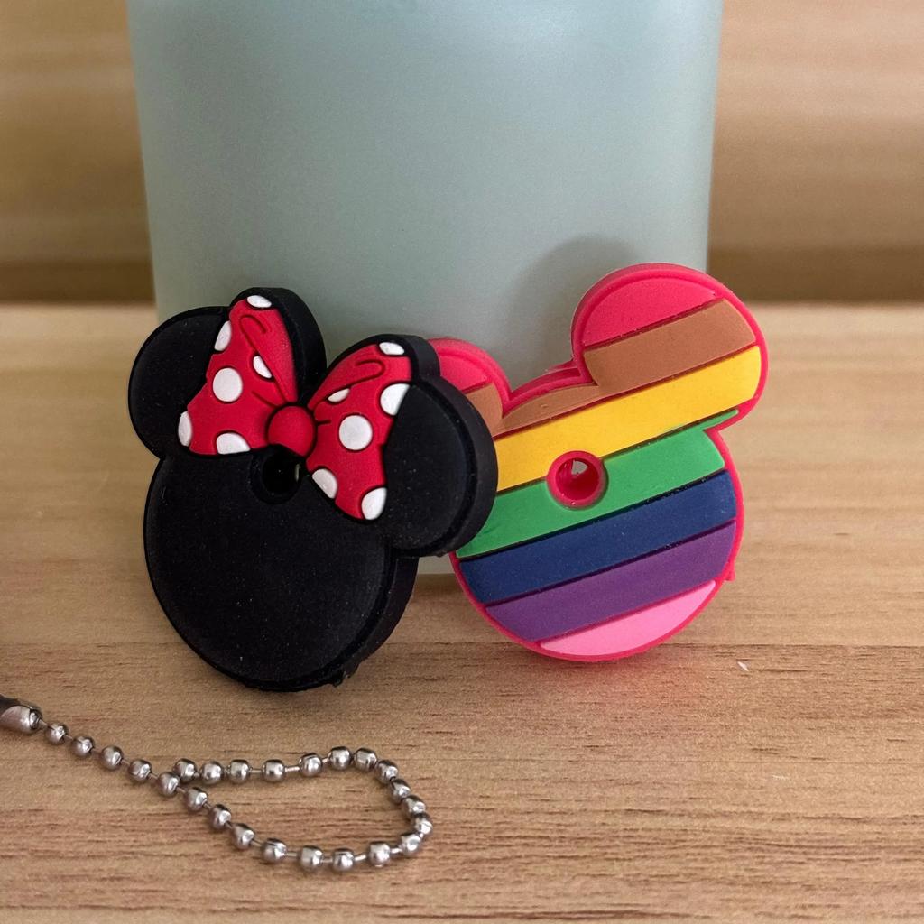 New Stitch Minnie Key Chains Spider Cartoon Keychain Cat Key Cover Caps Car Keychain Key Ring Holder Women