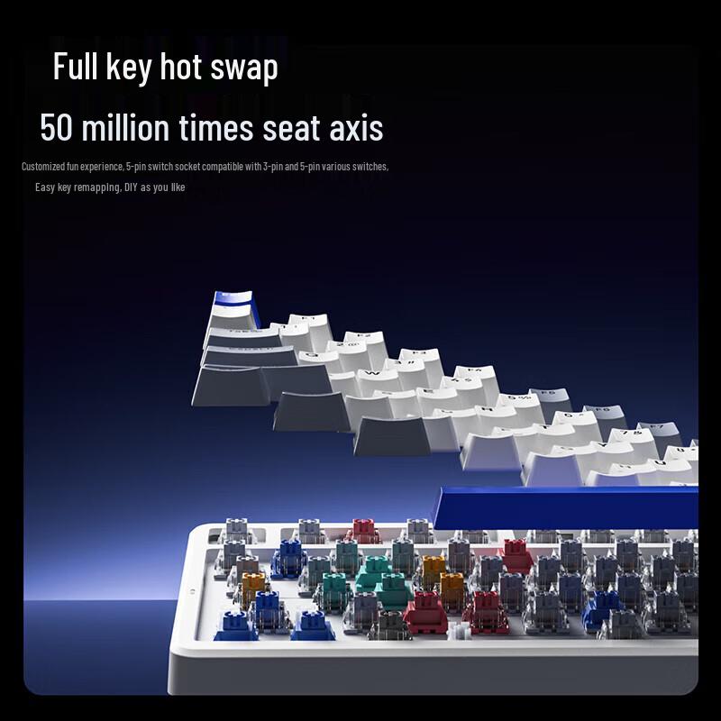 Rapoo V700DIY-98 Tri-Mode Gasket Mechanical Keyboard