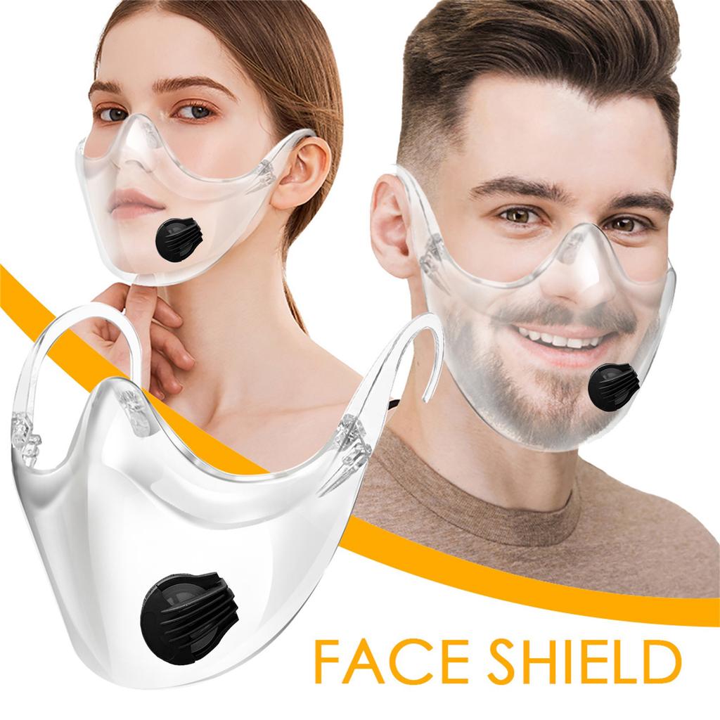 Durable Mask Face Combine Plastic Reusable Clear Face Mask Shield