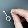 1 шт. Американские универсальные заготовки для плоских ключей Стандартная конфигурация Ключ для замка наручников правоохранительных органов Стальное кольцо для ключей