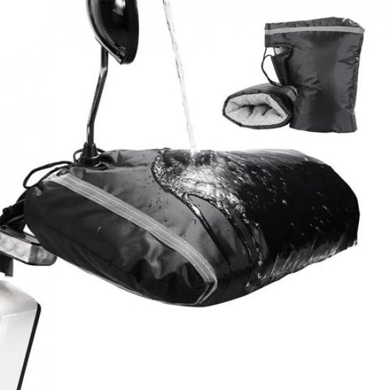 Motorcycle Handlebar Mittens For Winter Windproof Warm