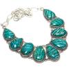 Amazonite Gemstone Handmade Ethnic 925 Silver Necklace 18" JCN360-12