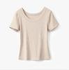 2024 Women's U-Neck Cotton Short-Sleeve Loose Slim Fit T-Shirt