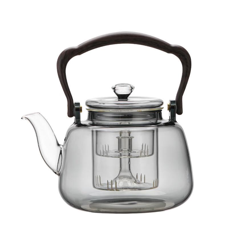 Transparent Glass Teapot with Swing Handle
