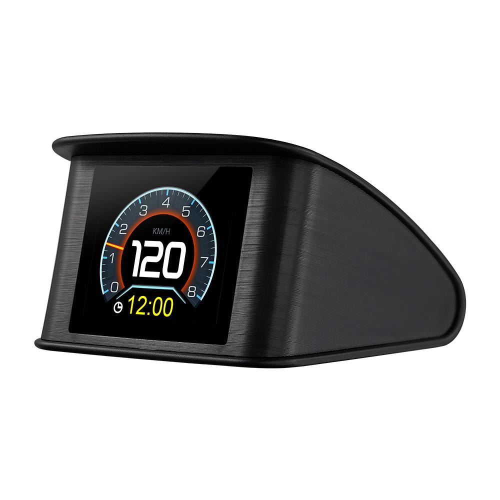 HD P10 P13 OBD2 GPS HUD Автомобильный проекционный дисплей Цифровой спидометр Автоматический бортовой компьютер с датчиками скорости, оборотов в минуту, температуры, напряжения, сигнализации