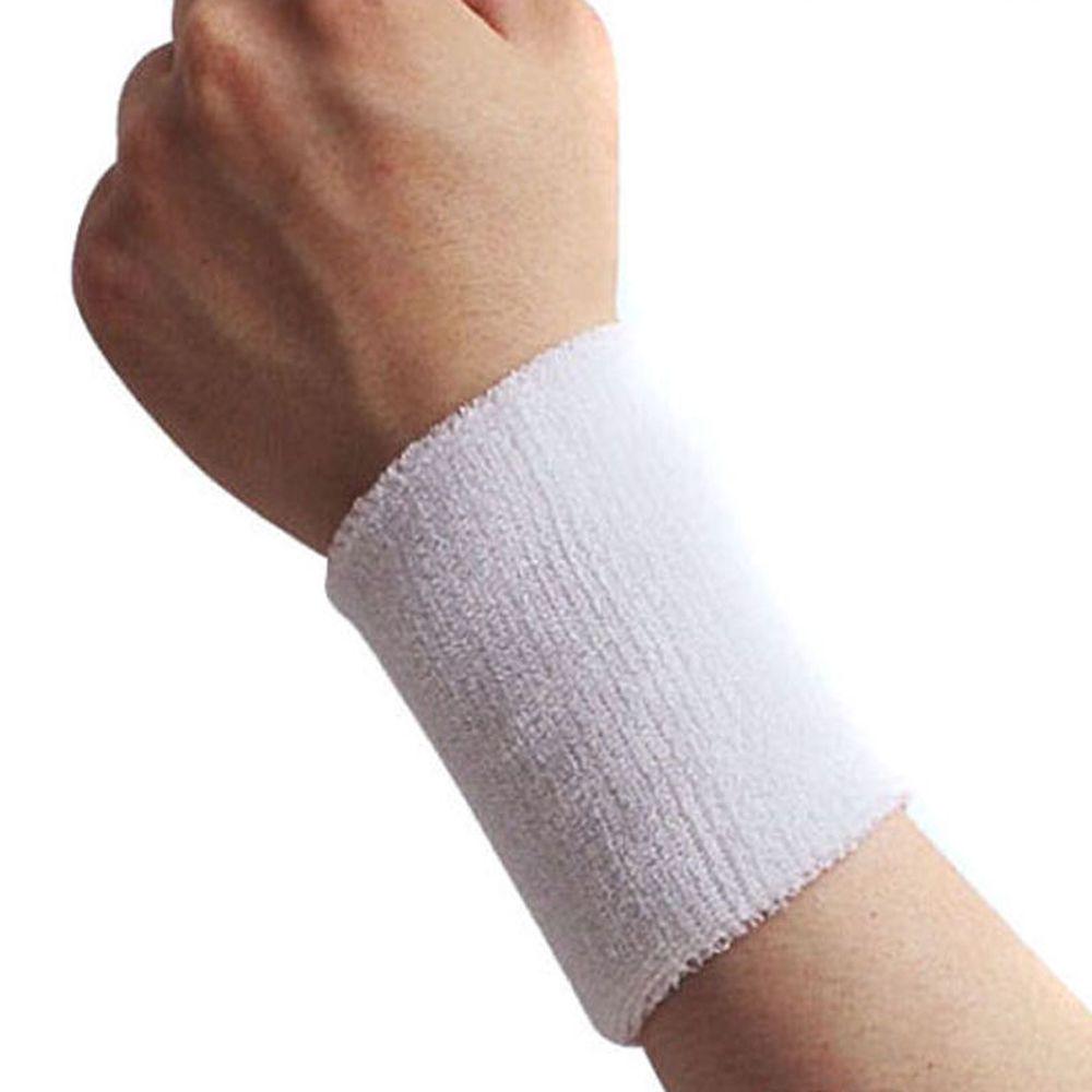 Поддержка запястья Тренажерный зал Спорт Сквош Хлопчатобумажная ткань Теннисный браслет Ремешок на руку Защитные повязки на запястье