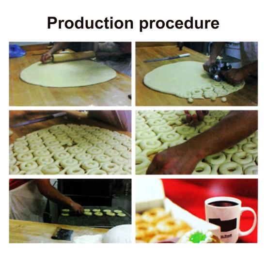 Форма для пончиков из нержавеющей стали, 6-гнездная форма для выпечки, круглые формочки для печенья, универсальный кухонный инструмент для печенья, бисквитов, мини-пирожных, закусок и десертов