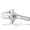 Large Opening Bathroom Pipe Spanner Adjustable Plumbing Wrench Adjustable Wrench  Toilet Sink