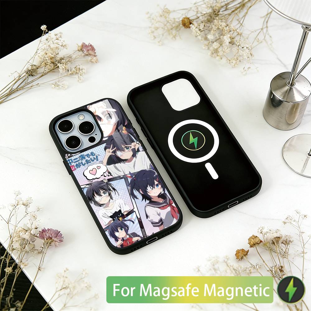 Чехол для телефона Love, Chunibyo & Other Delusions Для iPhone 17, 16, 15, 14, 13, 12, 11 Plus, Pro Магнитный Для Magsafe Беспроводной Зарядки