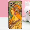 Винтажный чехол в стиле Альфонса Мухи для Xiaomi 14 13 15 Ultra 15T 13T 14T Pro 17 Pro Max POCO X7 X5 X6 Pro F5 F6 F7 Funda