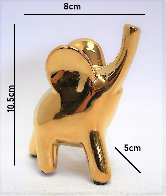 Elegant Golden Elephant Figurine
