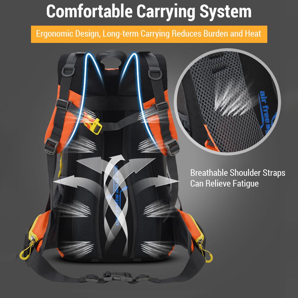 Рюкзак для пеших прогулок, 40 л, водонепроницаемый, для путешествий на открытом воздухе, рюкзак для кемпинга для женщин и мужчин