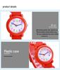 Детские мультяшные кварцевые часы: 3D ремешок, Круглый корпус, Водонепроницаемый, Простой дизайн