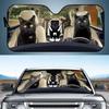 Car Visor Funny Selfie Cat Car Windshield Sun Visor Uv Protection